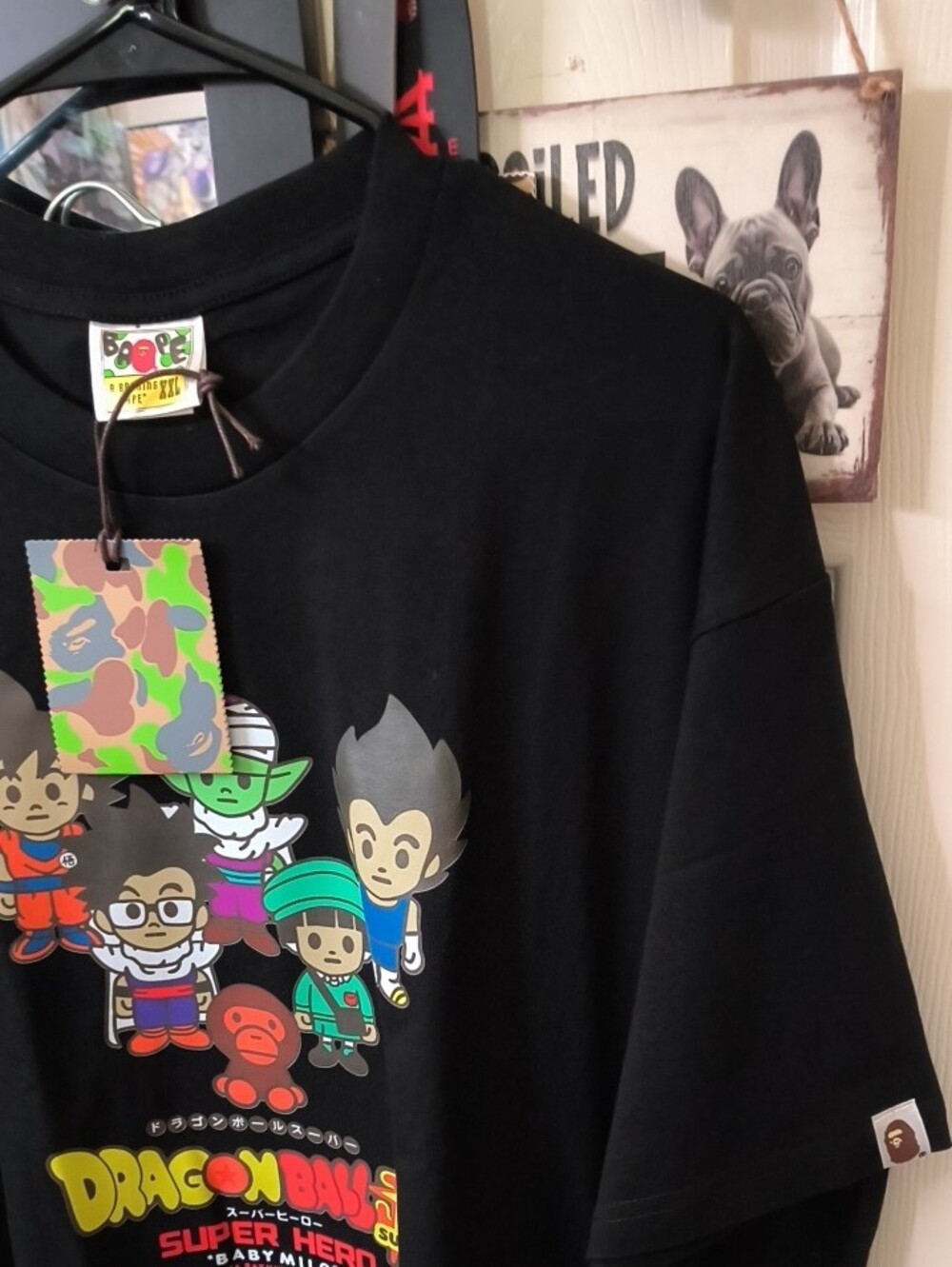 Black Bape Dragon Ball Z Super x Baby Milo Kids Graphic Tee 2XL Runs Small=XL - Picture 3 of 5